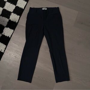 Navy Blue Pinstripe Pants